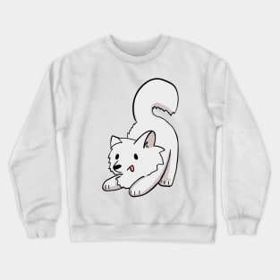 Playful Samoyed Crewneck Sweatshirt